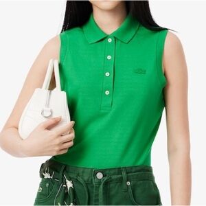 Lacoste Sleeveless Polo💚